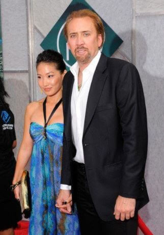 Kal-El Cage parents Nicolas Cage and Alice Kim.